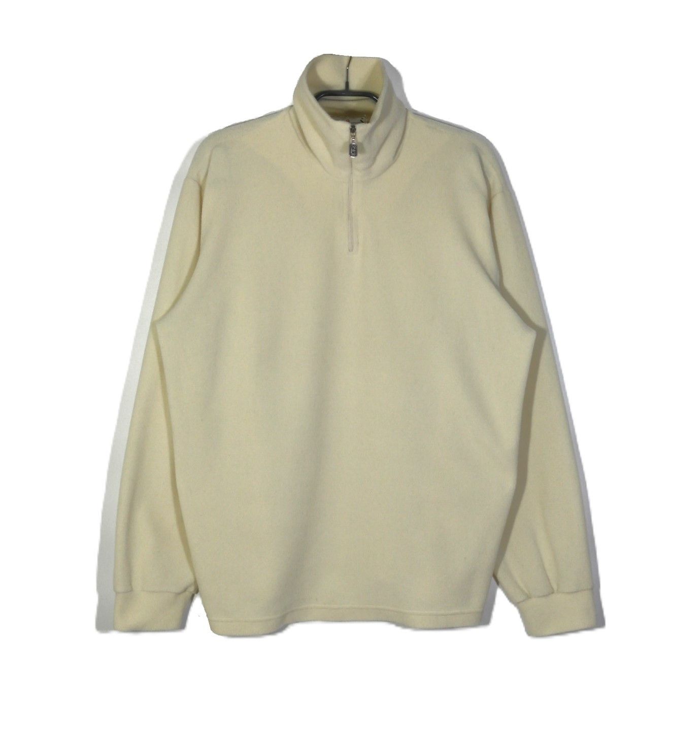 Conte of Florence Conte Of Florence 1/4 Zip Fleece Pullover Mens Size XL Cream Size US XL / EU 56 / 4 - 1 Thumbnail