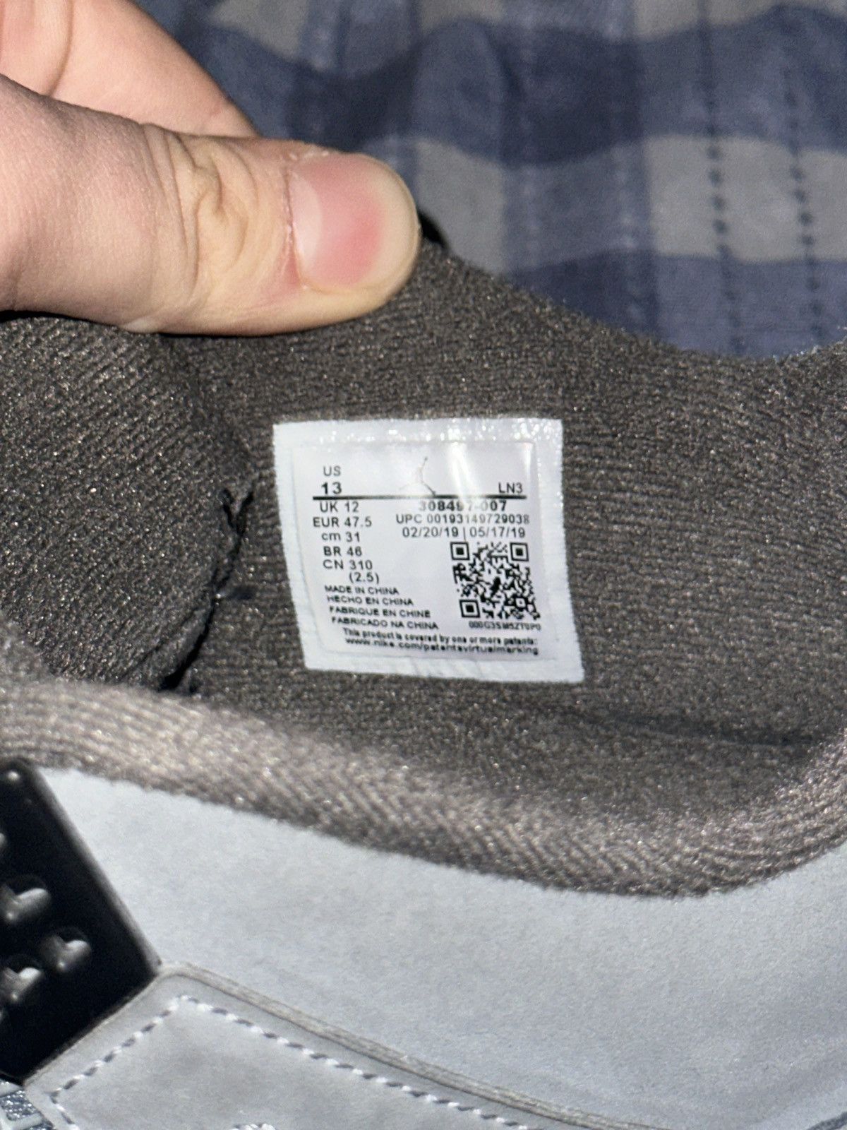 Jordan Brand Jordan 4 Retro Cool Grey (2019) Size US 13 / EU 46 - 6 Thumbnail