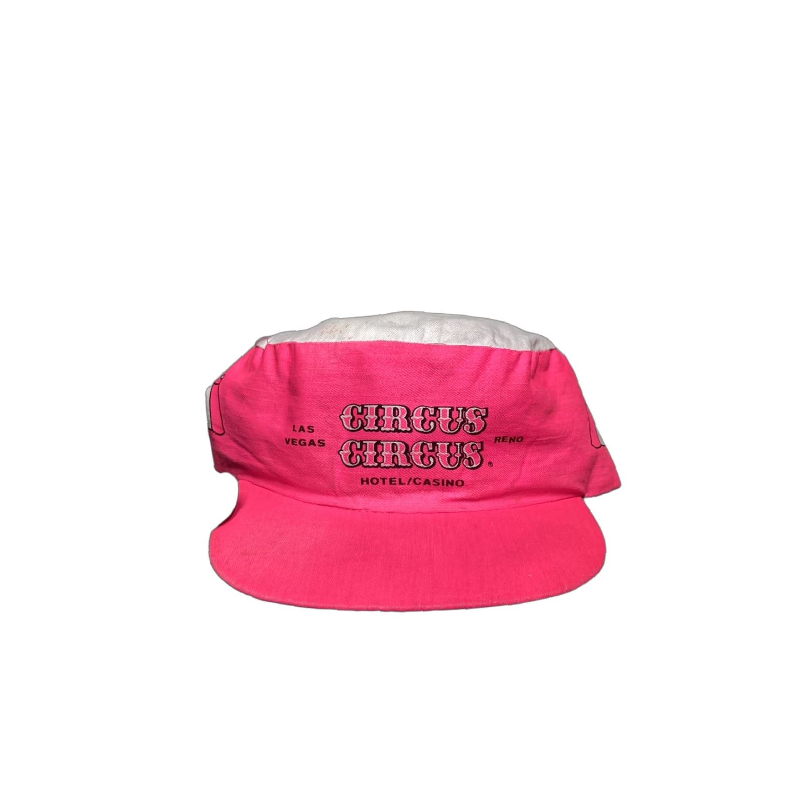 Pinko VINTAGE SnapBack hat cap circus circus Las Vegas hotel casino pink 90s Men Adjustable Pink 90s SnapBack Mens Size ONE SIZE - 1 Thumbnail