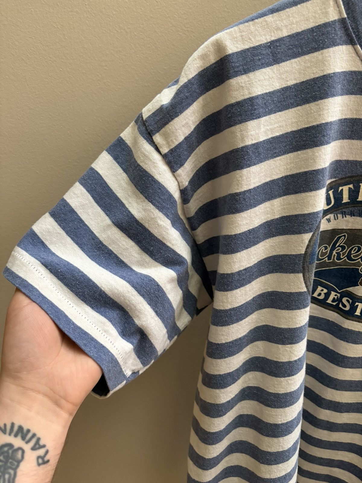 Mickey & Co. Mickey & Co VTG 90s striped “Best Basics” T-shirt XL Size US XL / EU 56 / 4 - 2 Thumbnail