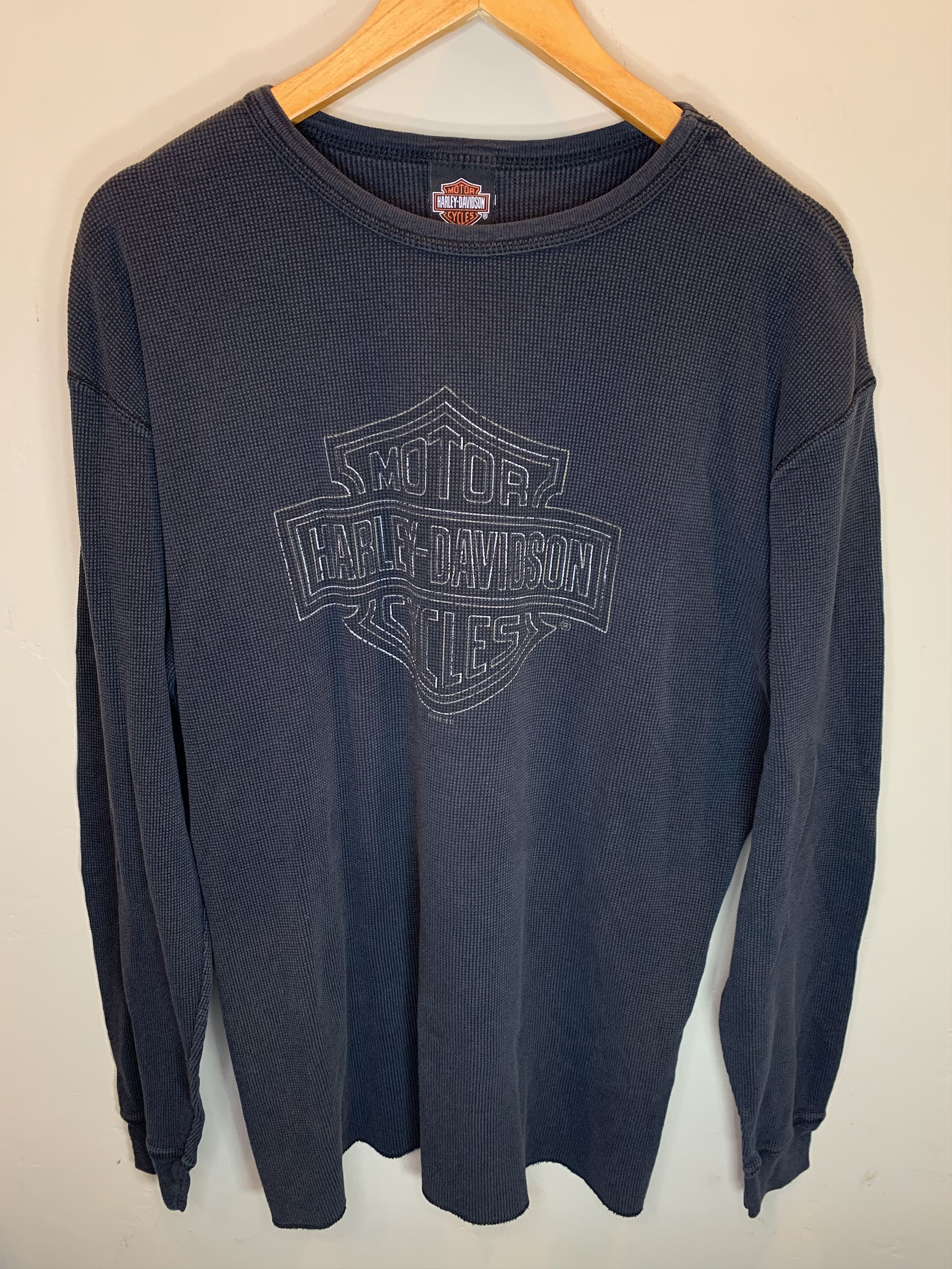 Harley Davidson RARE* Vintage 90’s Harley Davidson Biker Faded Thermal Shirt Size US L / EU 52-54 / 3 - 1 Thumbnail