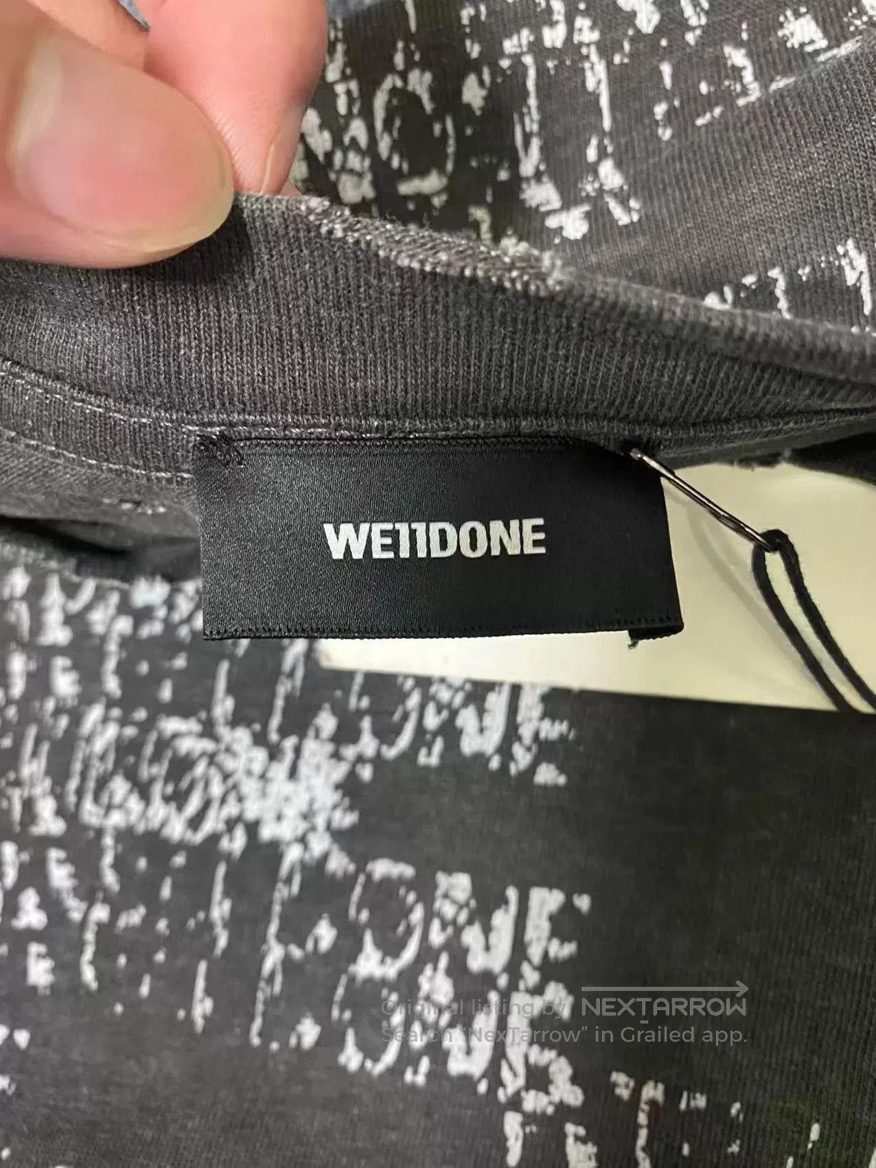 WE11DONE we11done Logo Print Short Sleeve. Size US S / EU 44-46 / 1 - 3 Thumbnail