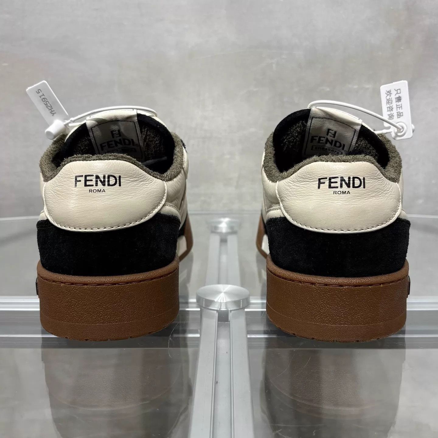 Fendi Fendi Match Black/White/Brown Sneakers UK8 42 Size US 9 / EU 42 - 6 Thumbnail