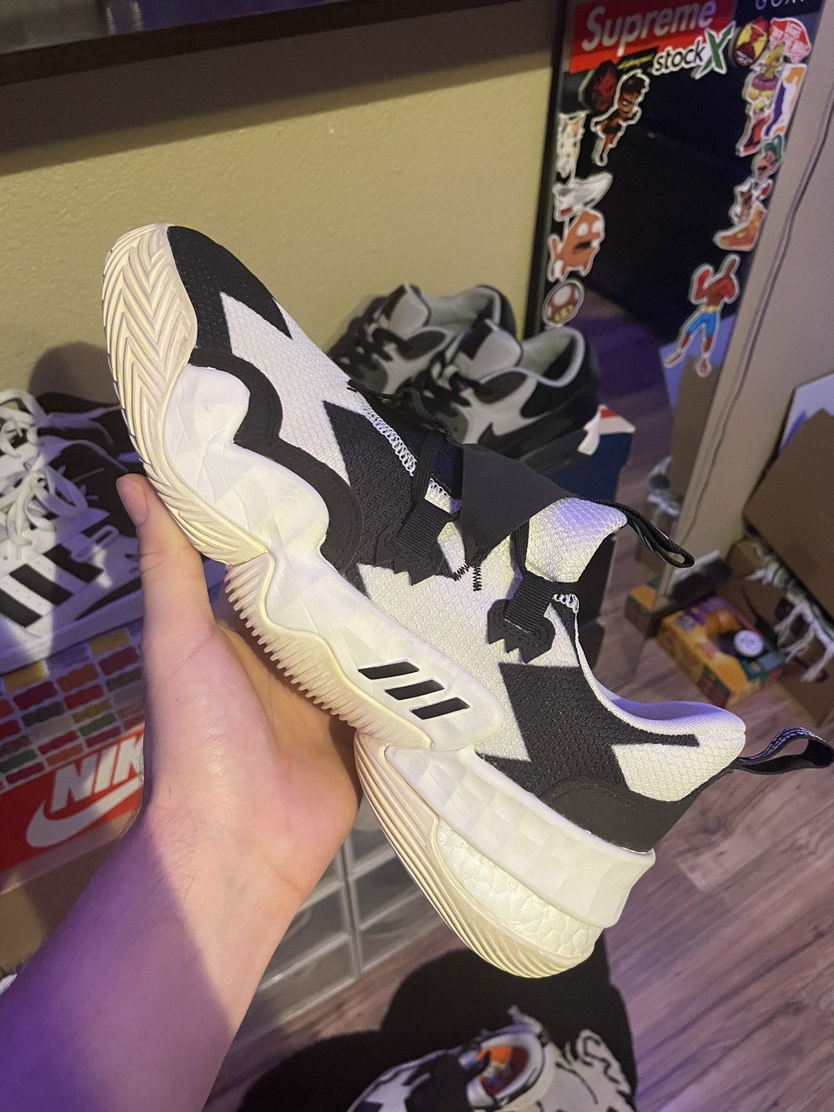Adidas × NBA Adidas Trae Young 1 So So Def Recordings Size US 11.5 / EU 44-45 - 6 Thumbnail