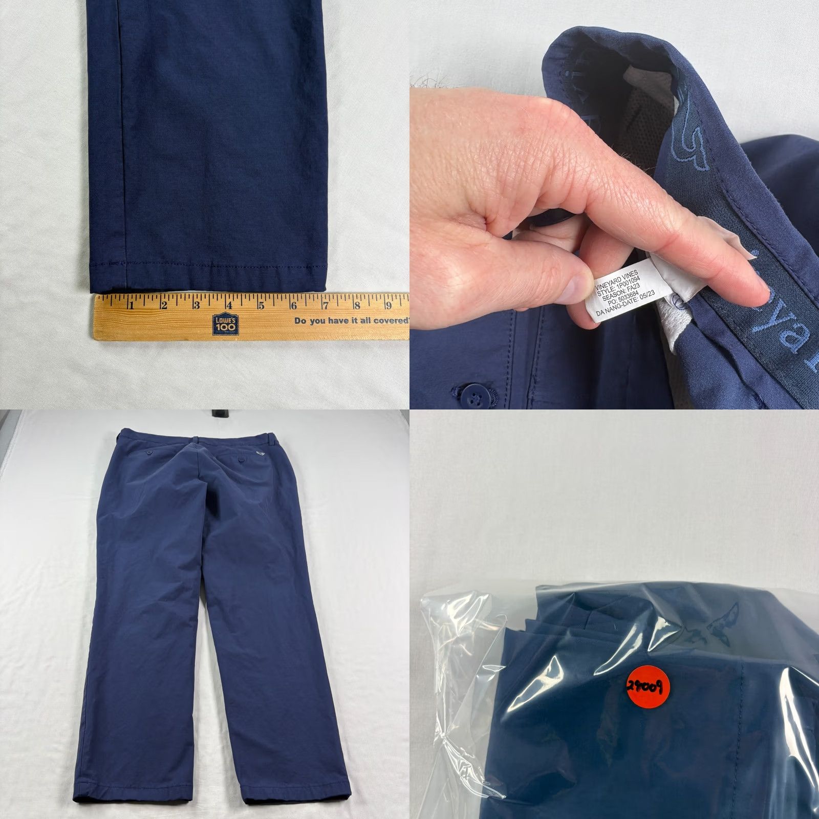 Vineyard Vines Vineyard Vines Pants Mens 36x29 Blue On The Go Chino Golf Preppy Stretch Size US 36 / EU 52 - 8 Thumbnail