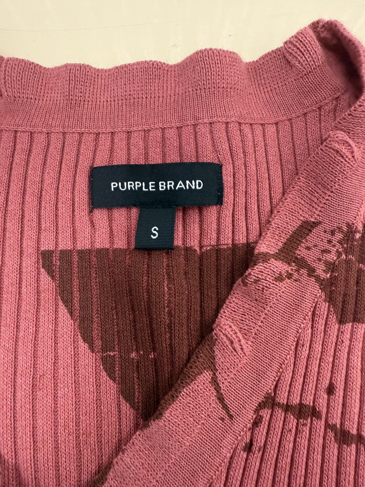 Other Purple Brand Ribber Sweater Cardigan Size S / US 4 / IT 40 - 2 Thumbnail
