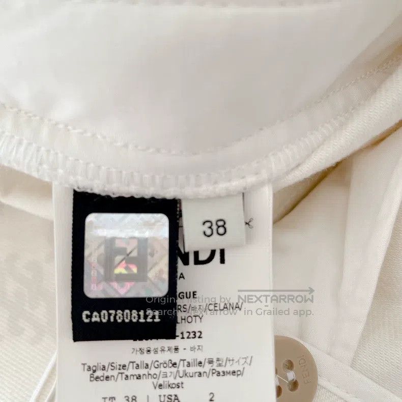Fendi Fendi White Printed Shorts Size 25" / US 0 / IT 36 - 7 Thumbnail