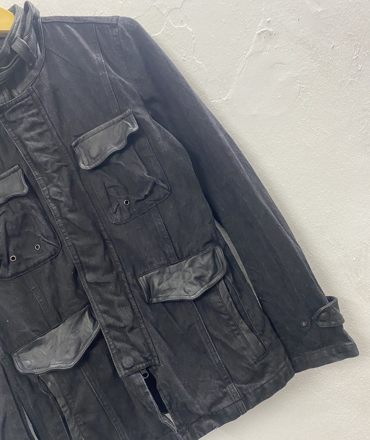 Tornado Mart Vintage Tornado Mart Leather Pocket&Collar Denim Jacket Size S / US 4 / IT 40 - 4 Thumbnail