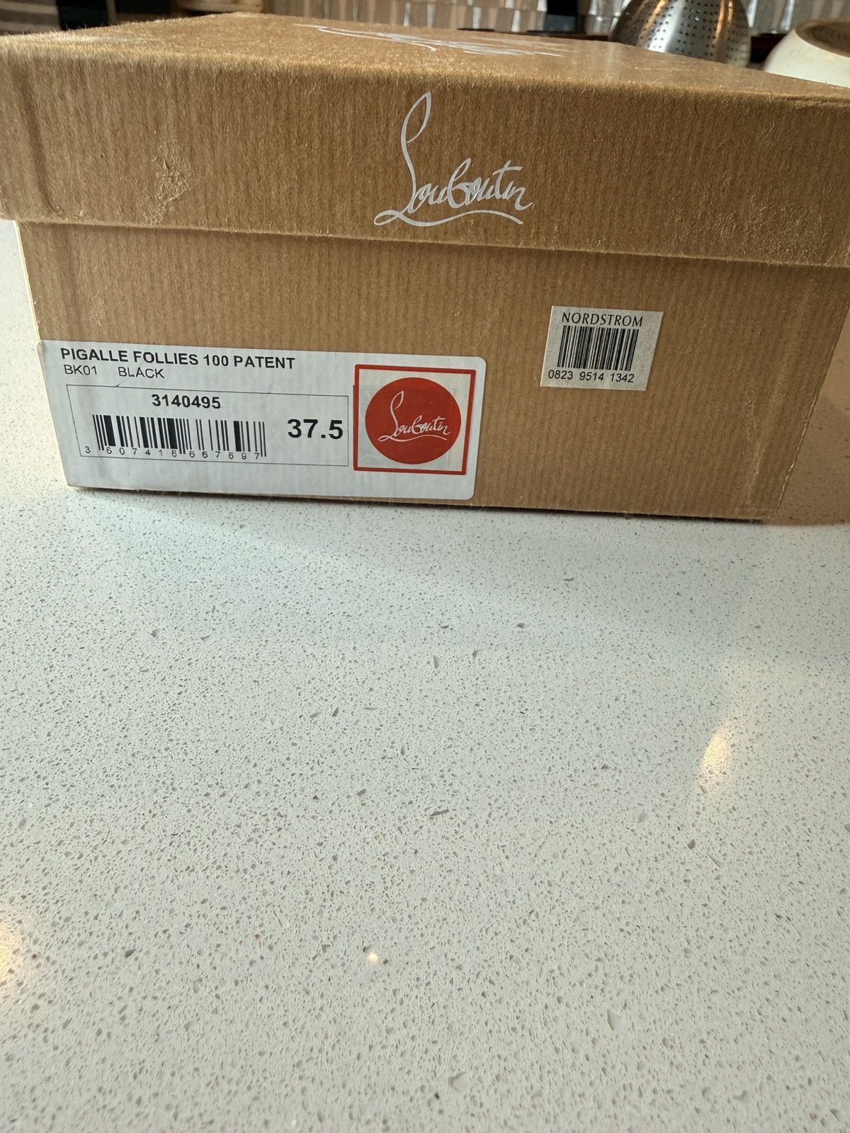 Christian Louboutin CL Pigalle patent leather 100mm size 37.5 louboutin Size US 7.5 / IT 37.5 - 6 Thumbnail