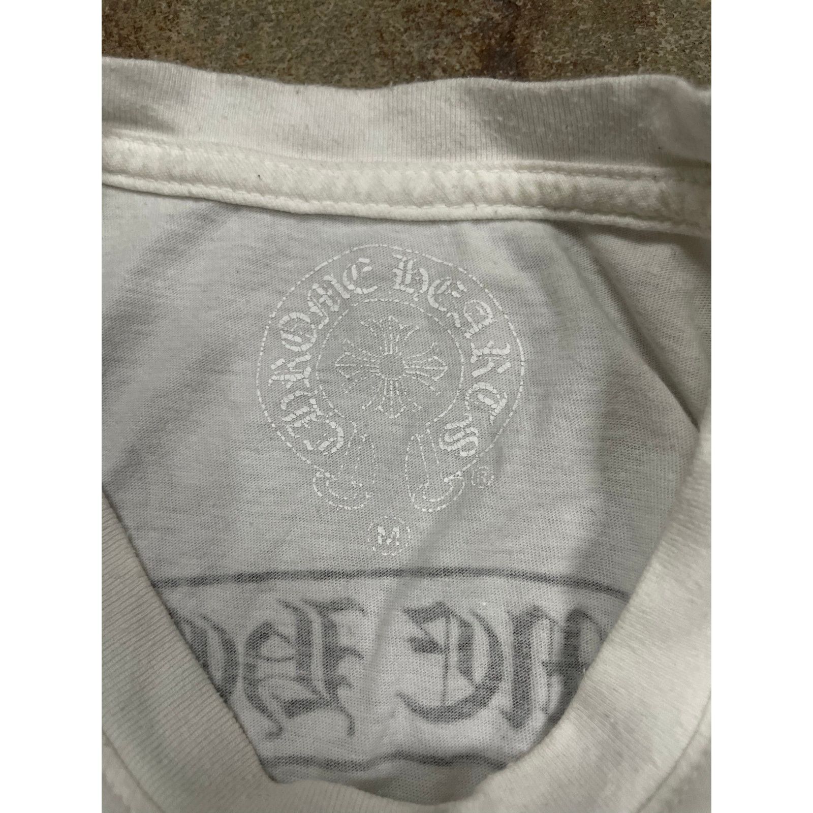 Chrome Hearts Chrome Hearts Pocket Scroll Tee White Used Medium Size US M / EU 48-50 / 2 - 2 Thumbnail