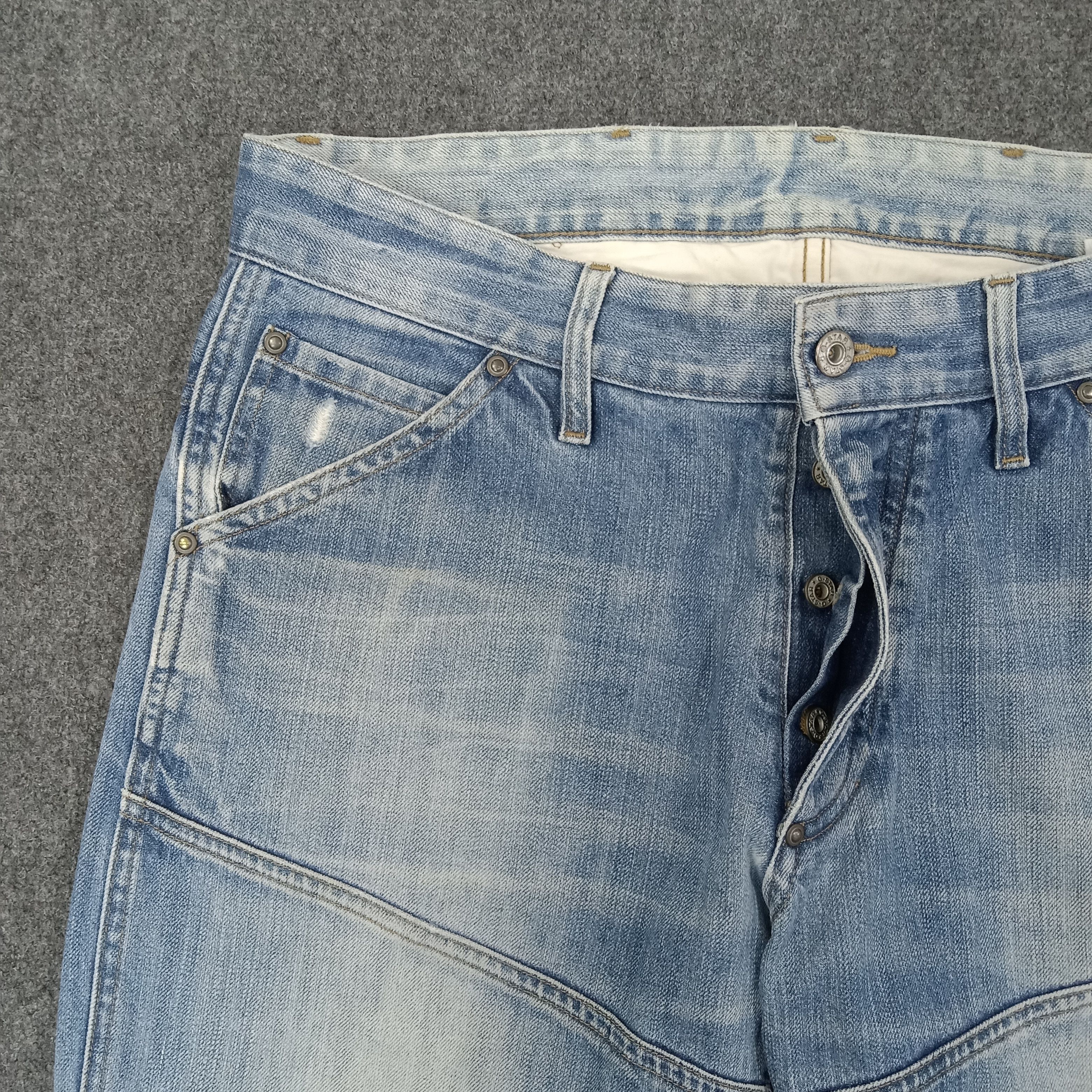 G-Star G-Star Raw Japanese Brand Bikers Style Denim Jeans C244N21 Size US 34 / EU 50 - 3 Thumbnail
