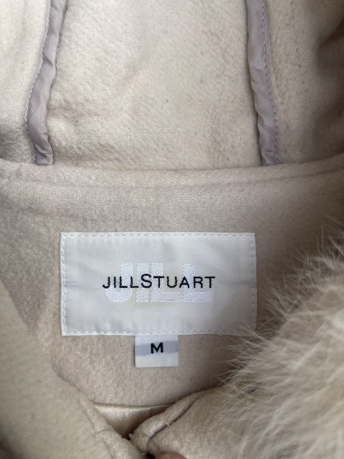 Designer × Japanese Brand × Jil Stuart Jill Stuart Toggle Duffle Coat with Faux Fur Hood Beige Wool Size US M / EU 48-50 / 2 - 3 Thumbnail