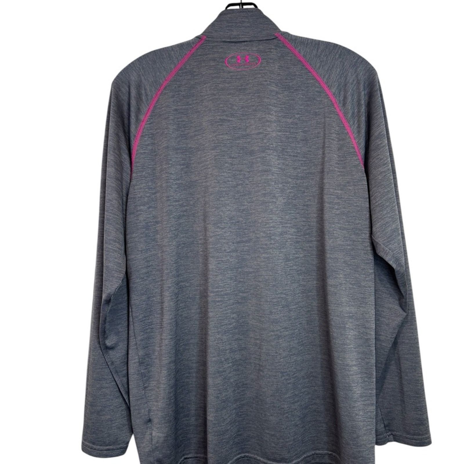 Under Armour Under Armour Heat Gear 1/4 Zip Grey With Pink Trim Size M Size M / US 6-8 / IT 42-44 - 3 Thumbnail