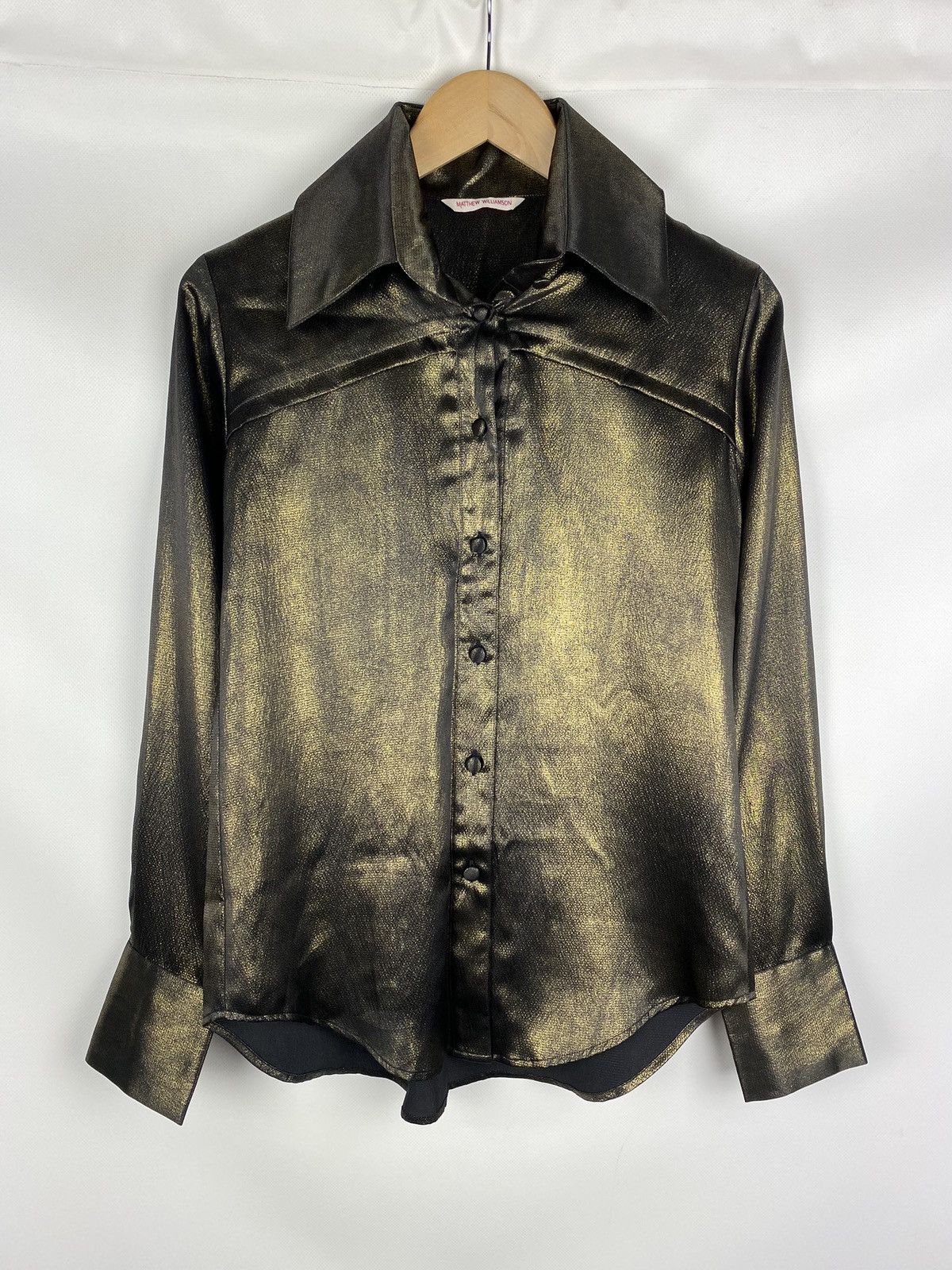Designer × Matthew Williamson Matthew Williamson ladies long sleeve button up shirt blouse Size M / US 6-8 / IT 42-44 - 1 Thumbnail