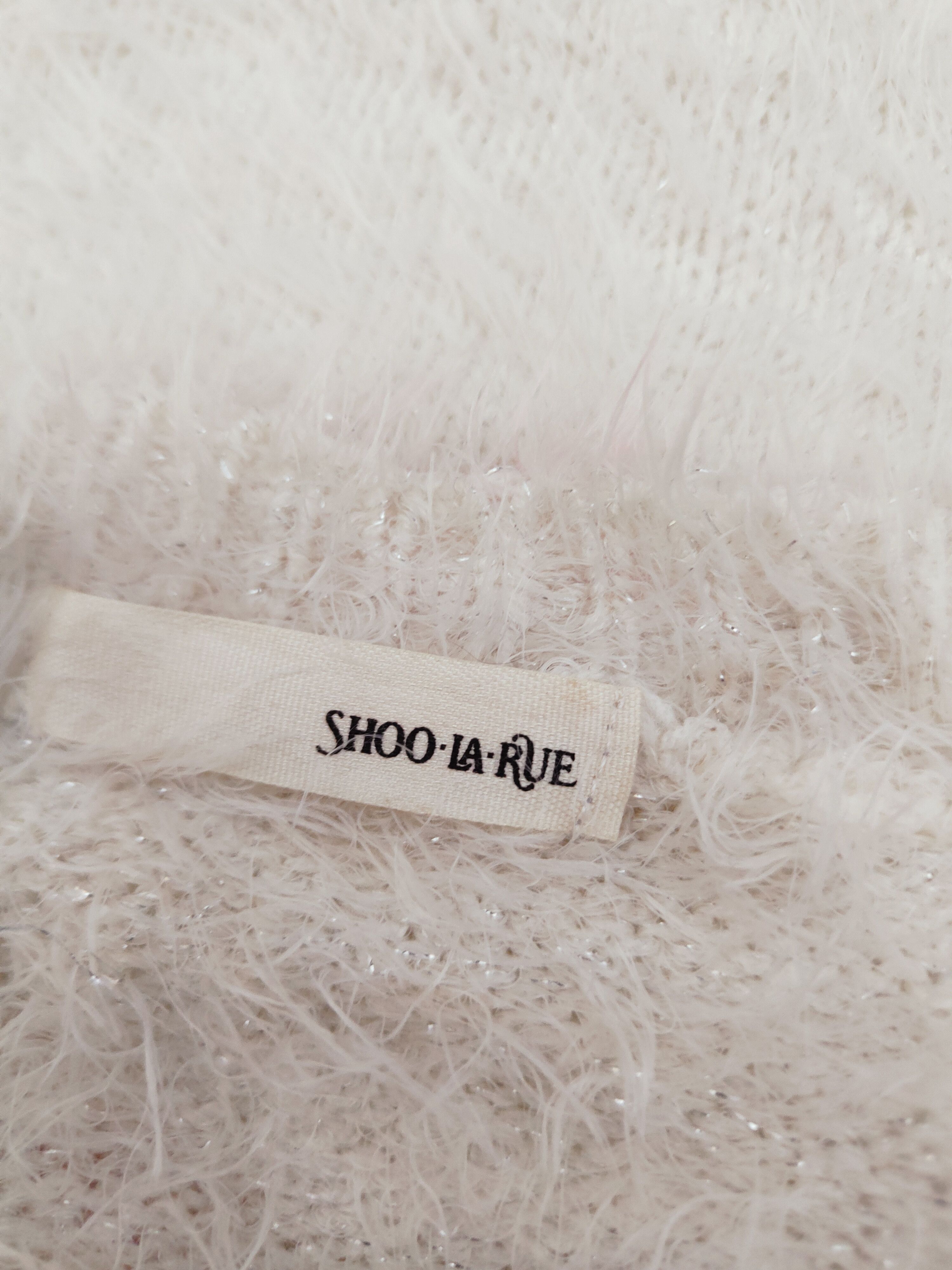 Japanese Brand × Vintage Shoo La Rue White Fur Mohair Knitwear Size L / US 10 / IT 46 - 12 Thumbnail