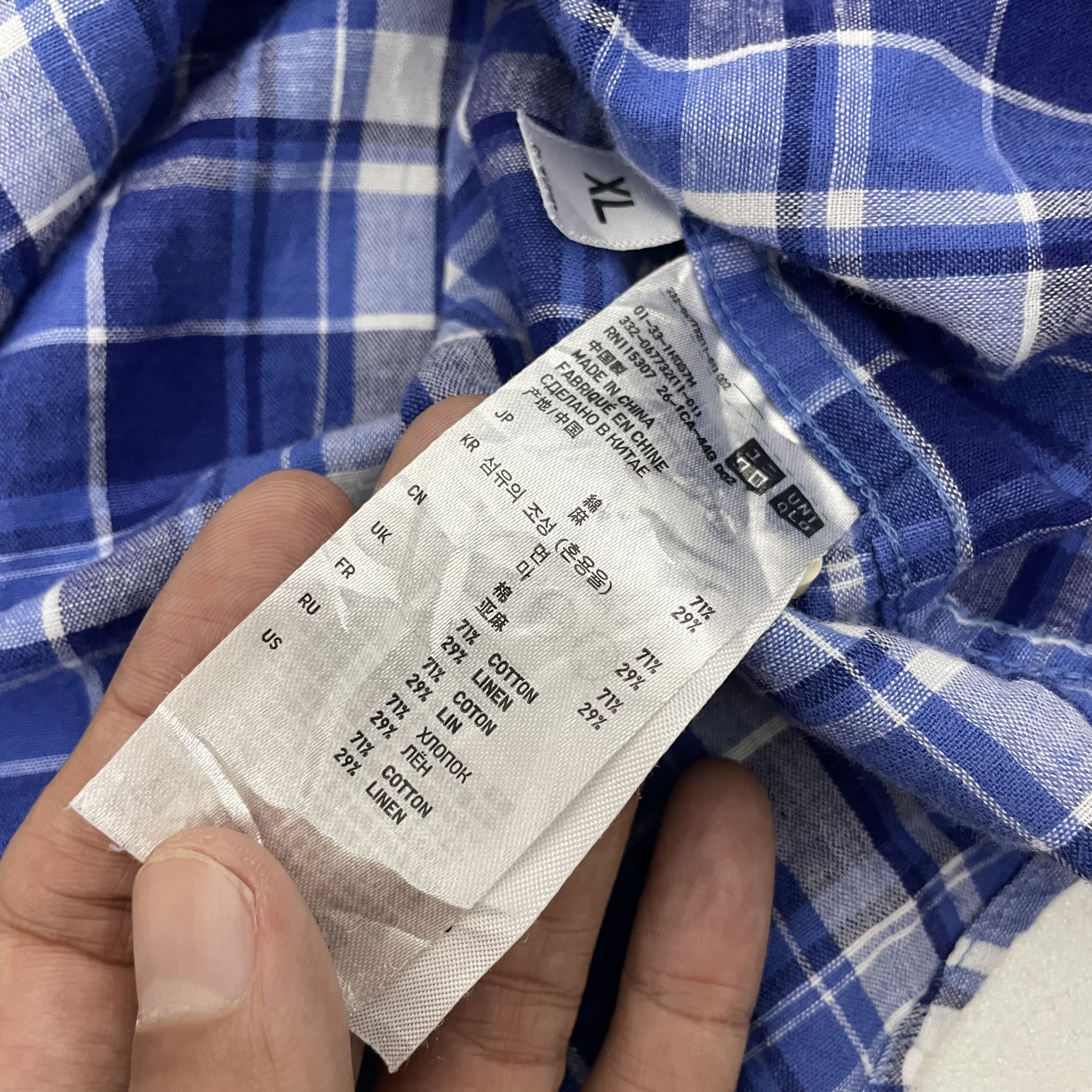 Japanese Brand × Uniqlo ⭐️SALE⭐️ [XL] UNIQLO LINEN COTTON SHIRT Size US XL / EU 56 / 4 - 5 Thumbnail
