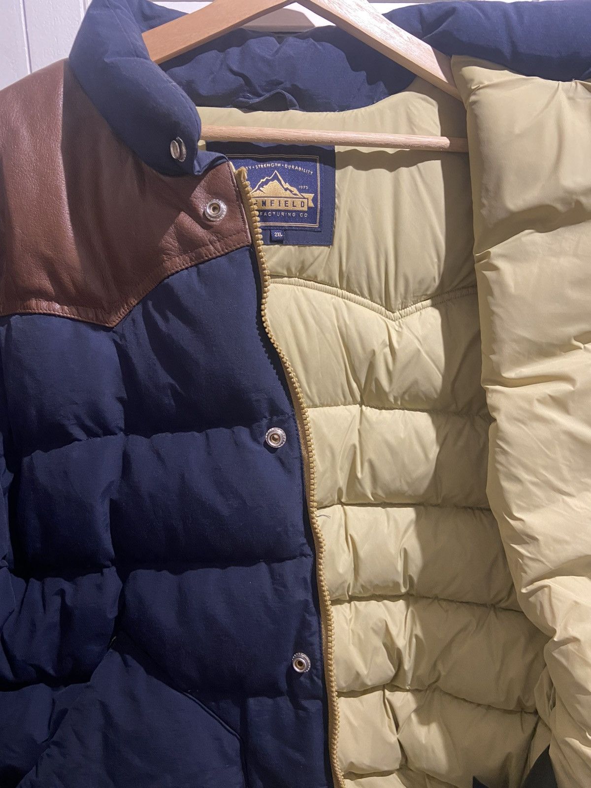 Penfield Penfield Western down puffer jacket with leather yoke. Size US XXL / EU 58 / 5 - 9 Thumbnail