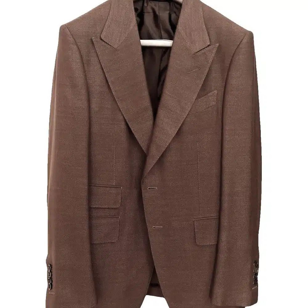 Tom Ford o1loc1c0425 PLAR06 Pure Silk Atticus Jacket in Dark Brown Size US L / EU 52-54 / 3 - 1 Thumbnail