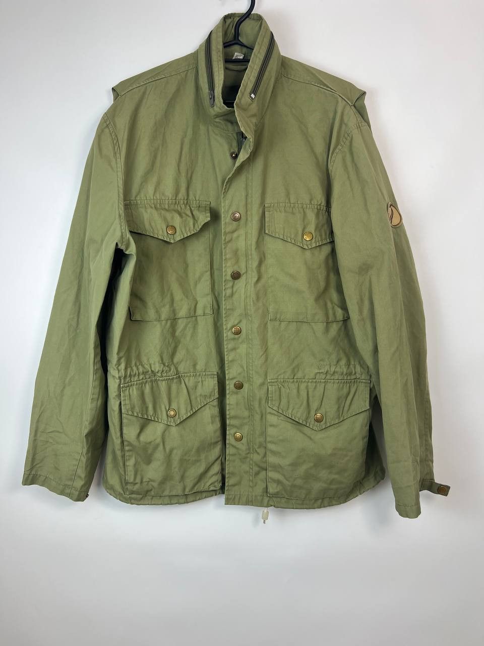 Fjallraven × Vintage Fjallraven Vintage Hooded Jacket Logo Khaki Green sz 52 Size US L / EU 52-54 / 3 - 1 Thumbnail