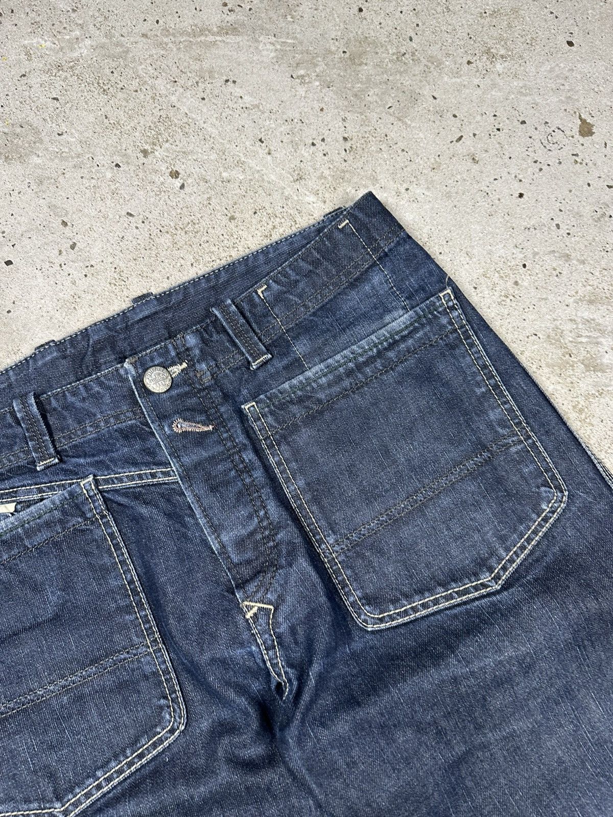 Diesel Vintage Y2K Diesel Big Pockets Navy Jeans Denim Pants Size US 33 - 9 Thumbnail