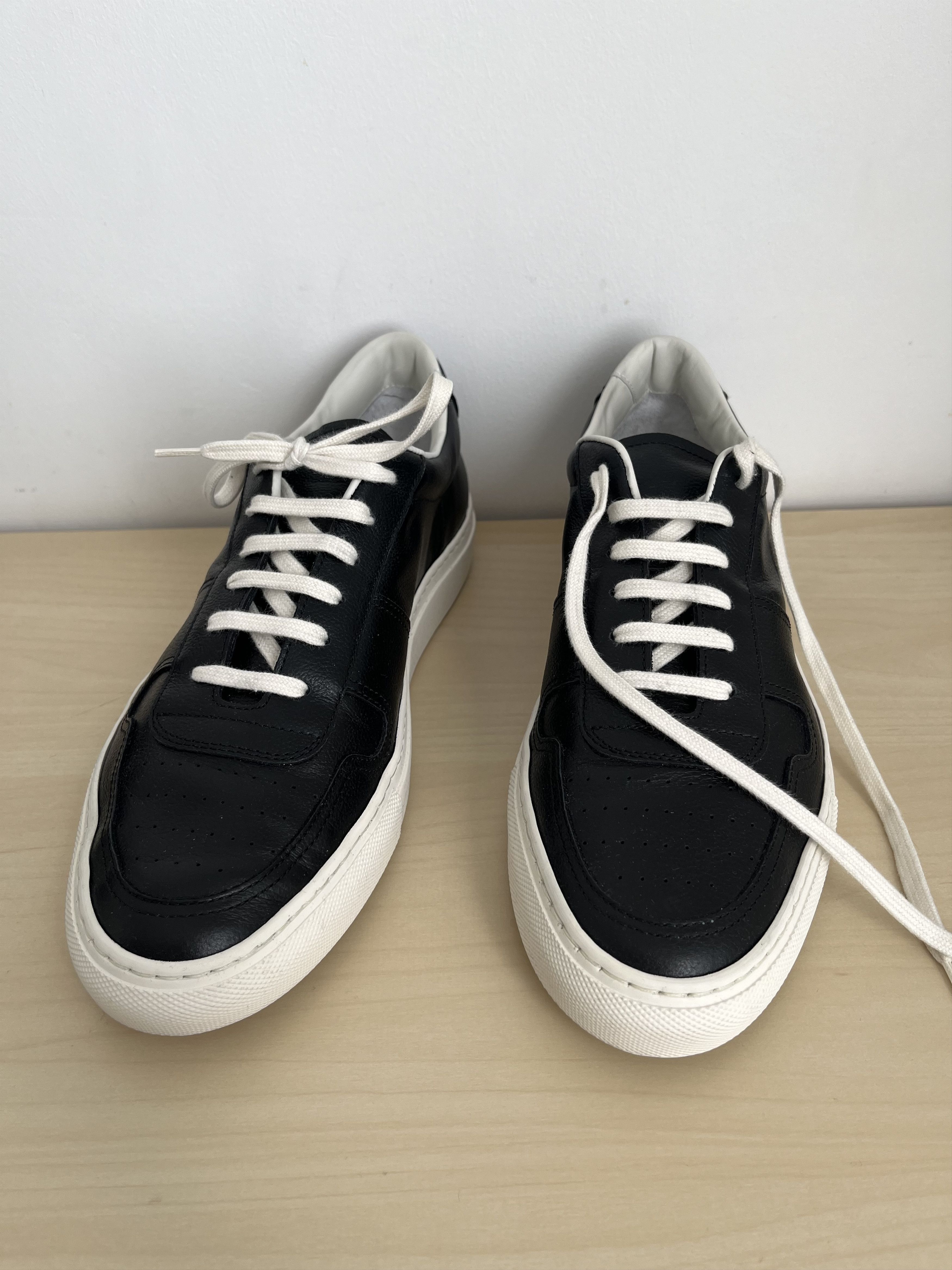 image of Common Projects Bball Summer Edition Shoes in Black/White, Men's (Size 9)