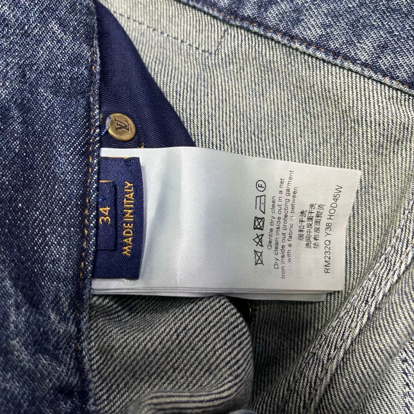 Louis Vuitton Louis Vuitton Logo Embossed Cargo Jeans Size US 34 / EU 50 - 3 Thumbnail