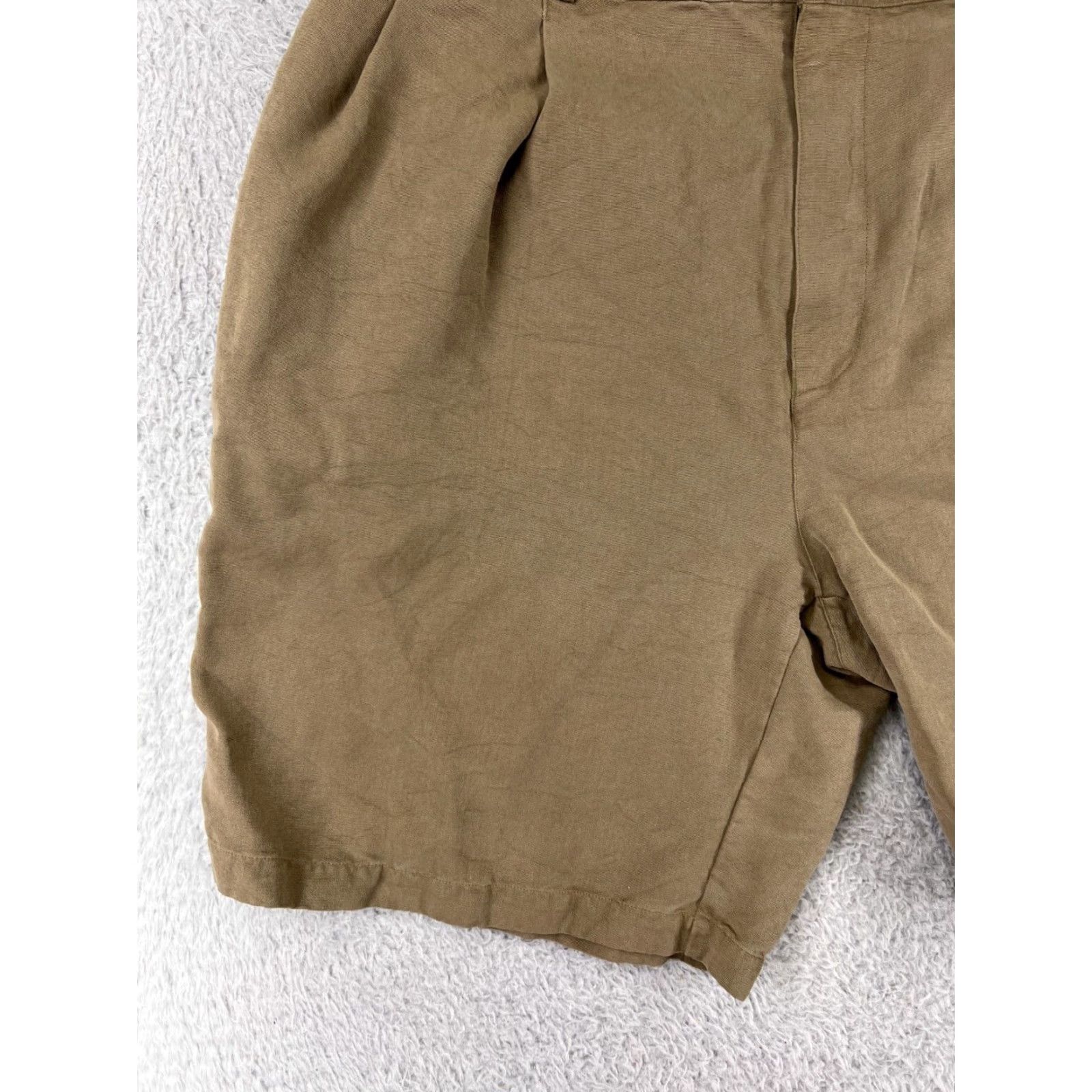 Tommy Bahama Tommy Bahama Shorts Men 38 Beige Silk Pleated Relax Beach Vacation Golf Golfer Size US 38 / EU 54 - 5 Thumbnail