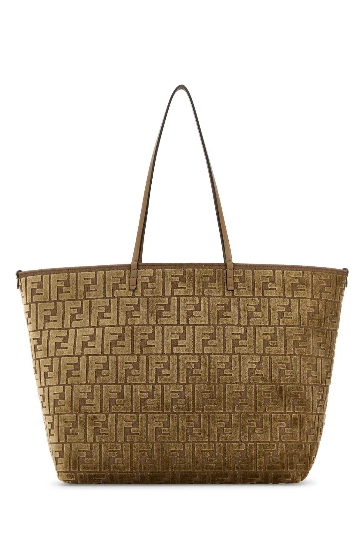 Fendi Embroidered Jacquard Large Roll Shopping Bag | Grailed