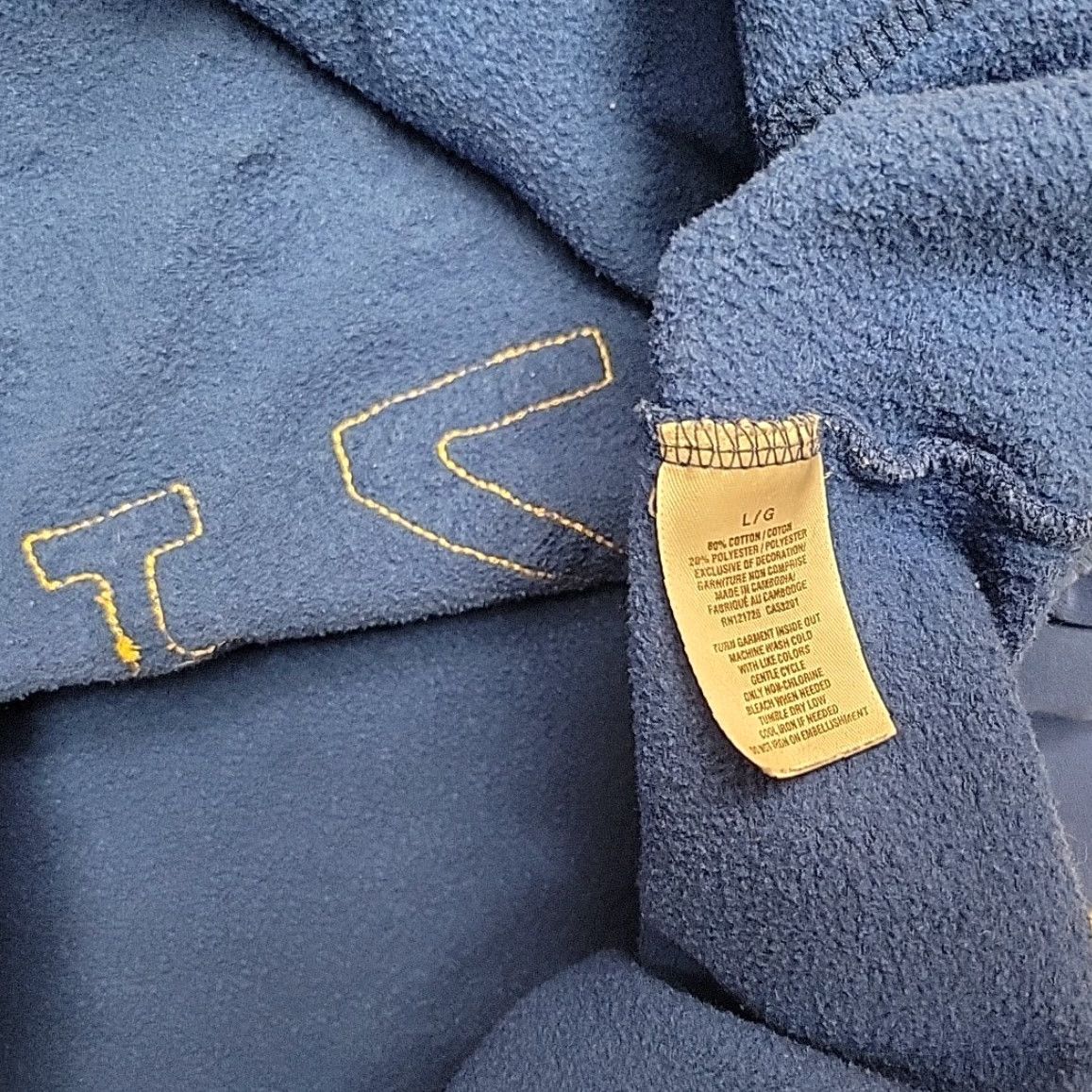 Abercrombie & Fitch VTG Aeropostale Hoodie L Blue Fleece Pullover Cropped 90s USA Logo Sweatshirt Men L Size US L / EU 52-54 / 3 - 5 Thumbnail