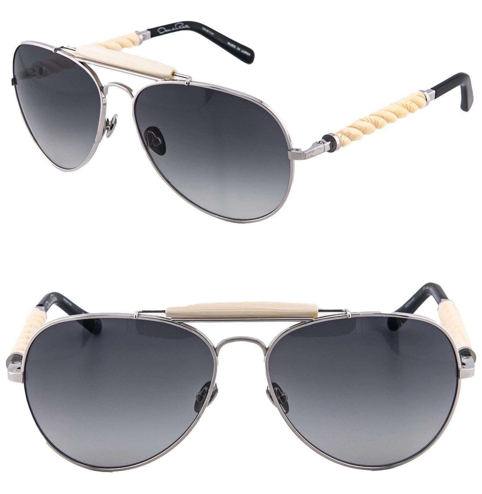 LINDA FARROW Perry D Frame Sunglasses White Peach Women’s Size 61 Sophisticated Linda Farrow LINDA FARROW Sunglasses White Peach Women main image 3