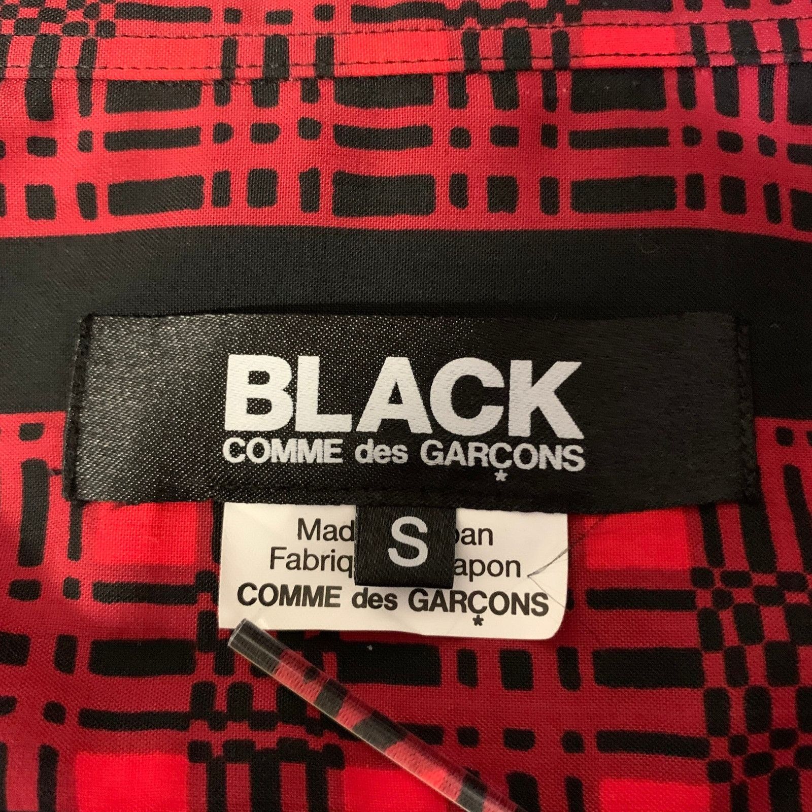 Comme des Garcons COMME des GARCONS Size S Red Black Polyester Plaid Blouse Size S / US 4 / IT 40 - 5 Thumbnail