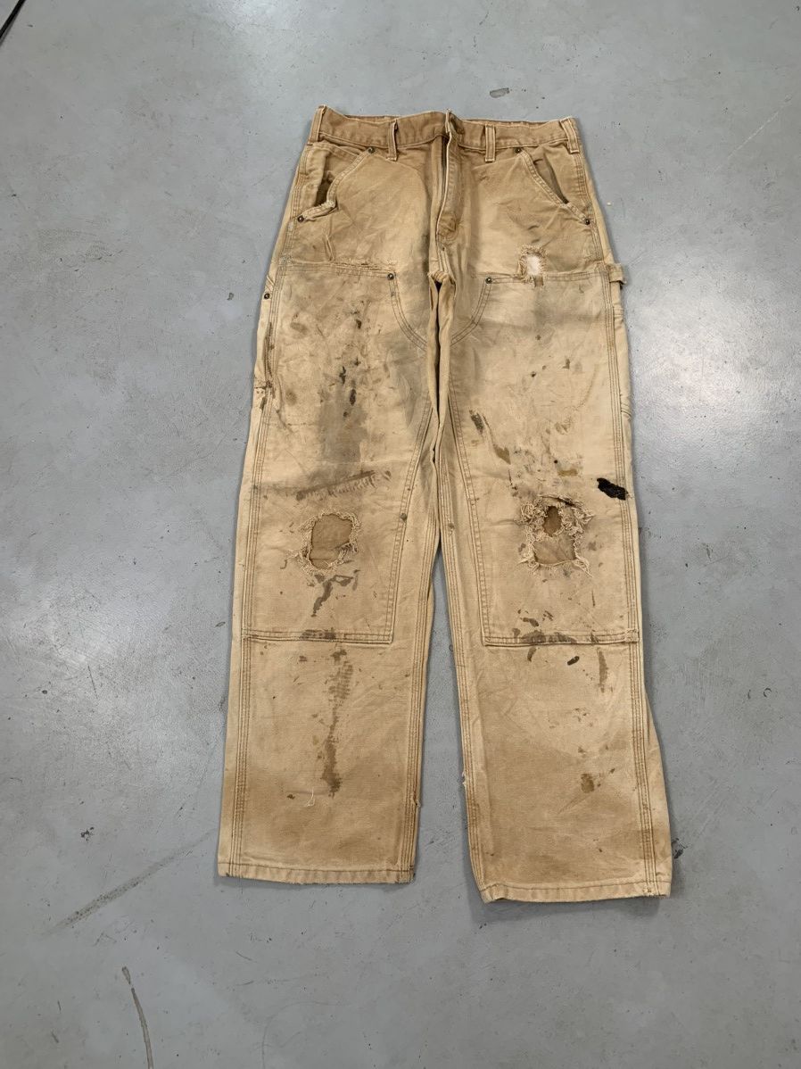 Carhartt Rare sunfade vintage carhartt double knee Size US 32 / EU 48 - 1 Thumbnail