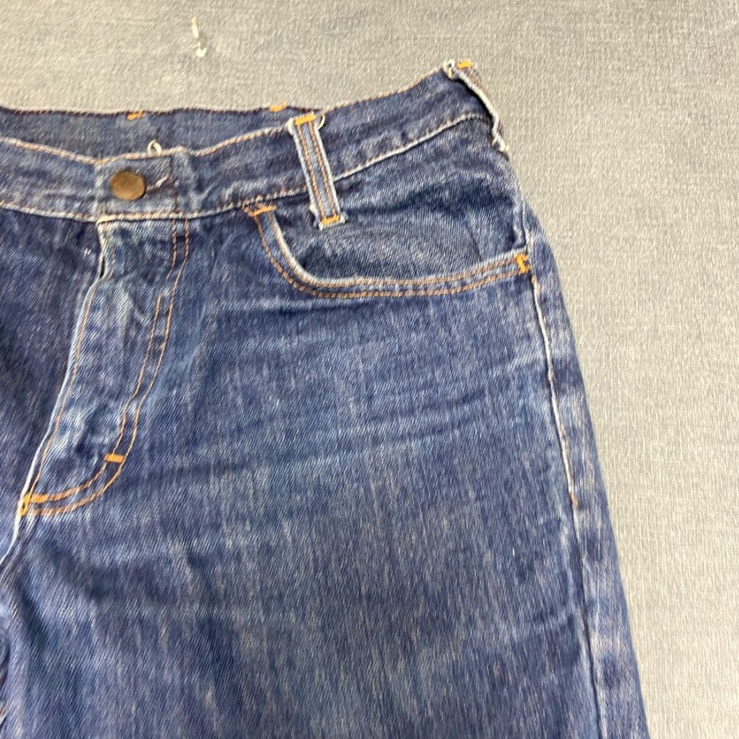 Vintage Big Smith Jeans Mens 31x28 Blue Denim All Day Comfort Outdoor Casual Bootcut Leg Jeans Size US 31 - 4 Thumbnail