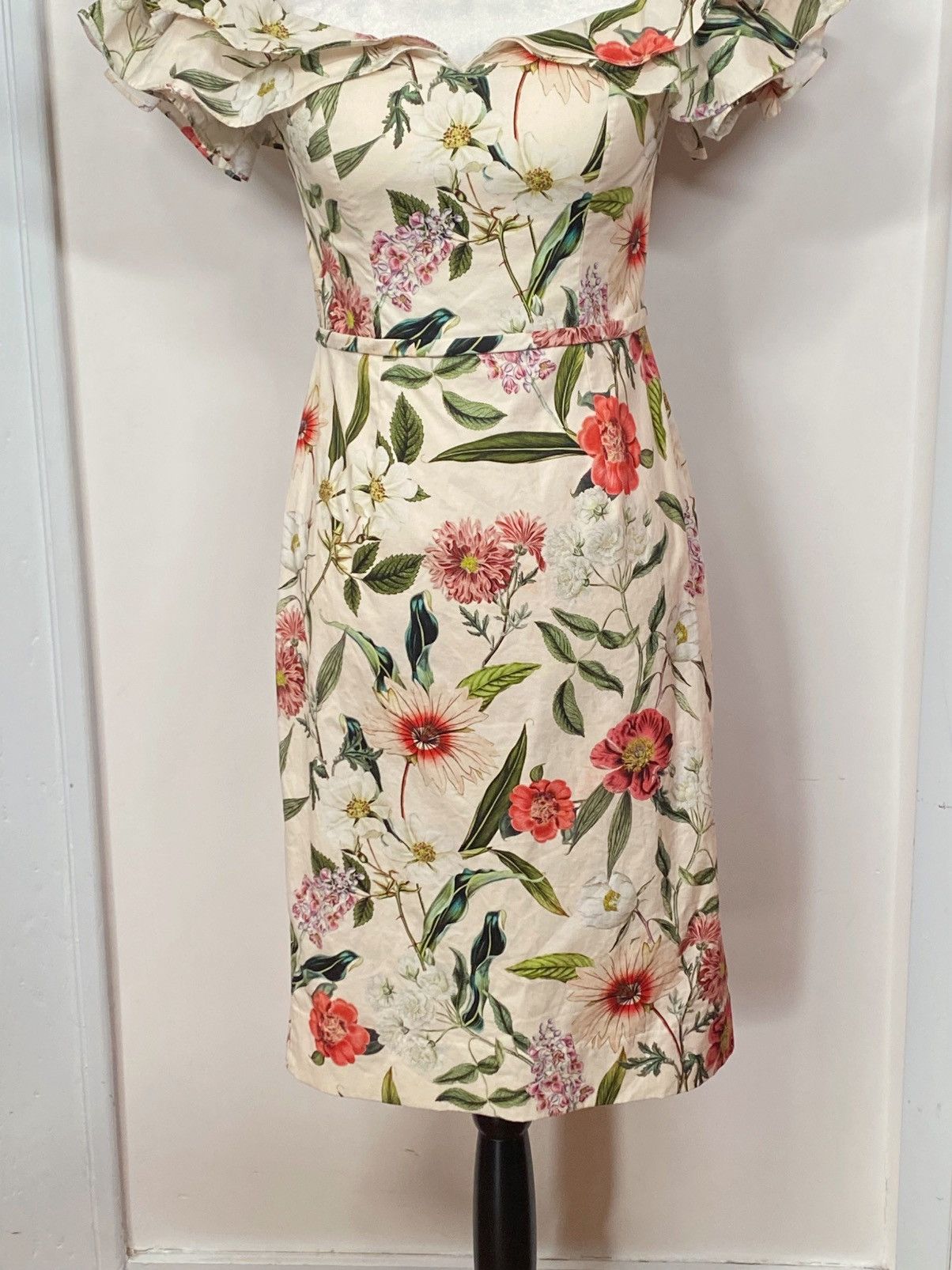 Other Teri Jon Floral Off-the-Shoulder Sheath Dress size 4 Size S / US 4 / IT 40 - 7 Thumbnail