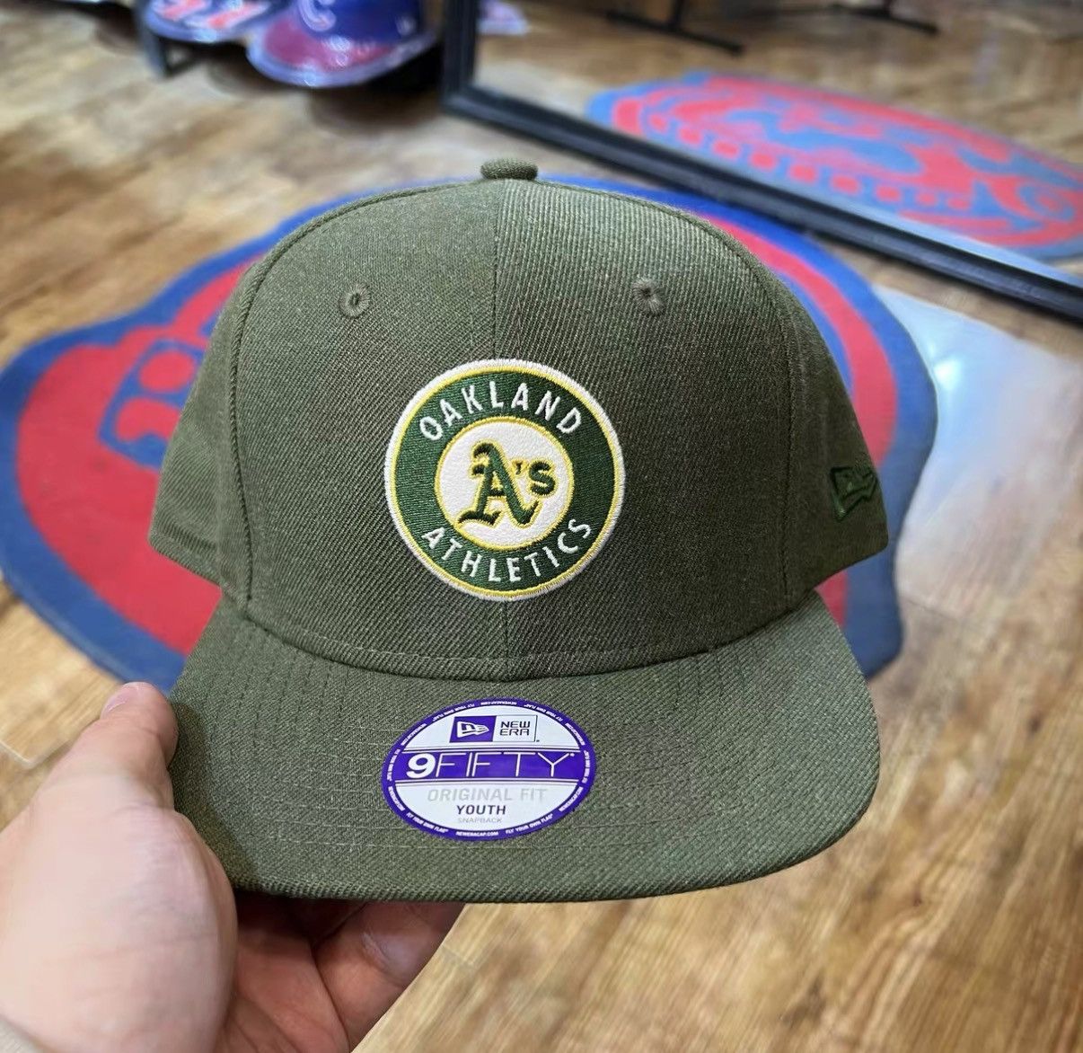 New Era New Era MLB Oakland Athletics Flat Brim Baseball Cap J32 Size ONE SIZE - 1 Thumbnail