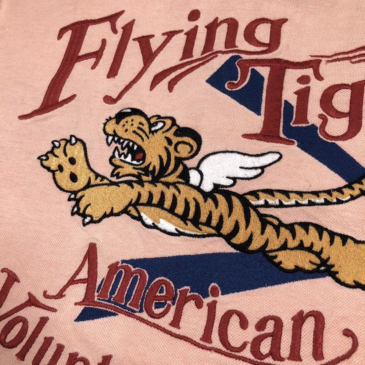 Avirex Vintage Avirex Flying Tigers Big Embroidered Logo Polo Size US XXL / EU 58 / 5 - 5 Thumbnail
