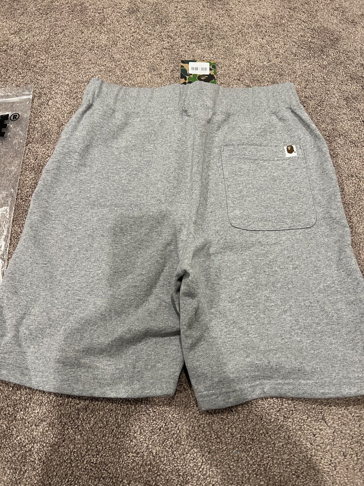 Bape Ape Head One Point Sweat Shorts Size US 32 / EU 48 - 4 Thumbnail
