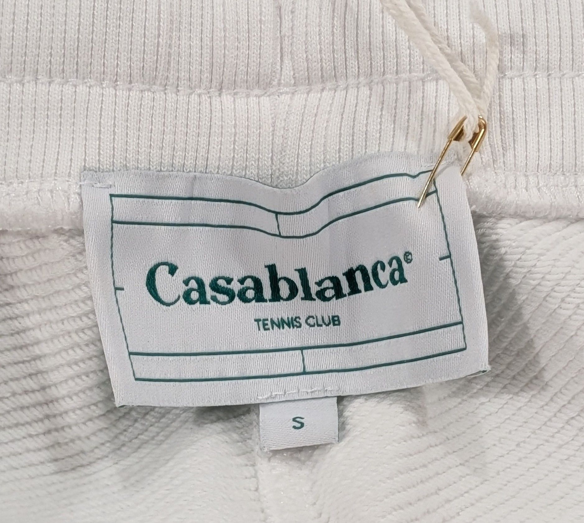 Casablanca Casablanca Stacked Logo Cotton Jogger Pants White Small Size US 30 / EU 46 - 7 Thumbnail