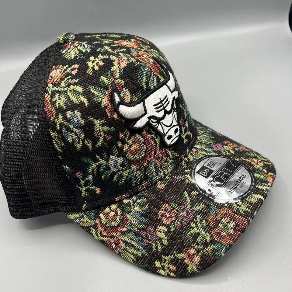 New Era Chicago Bulls Trucker Hat Men 9Forty New Era Snap Back Cap Size ONE SIZE - 3 Thumbnail