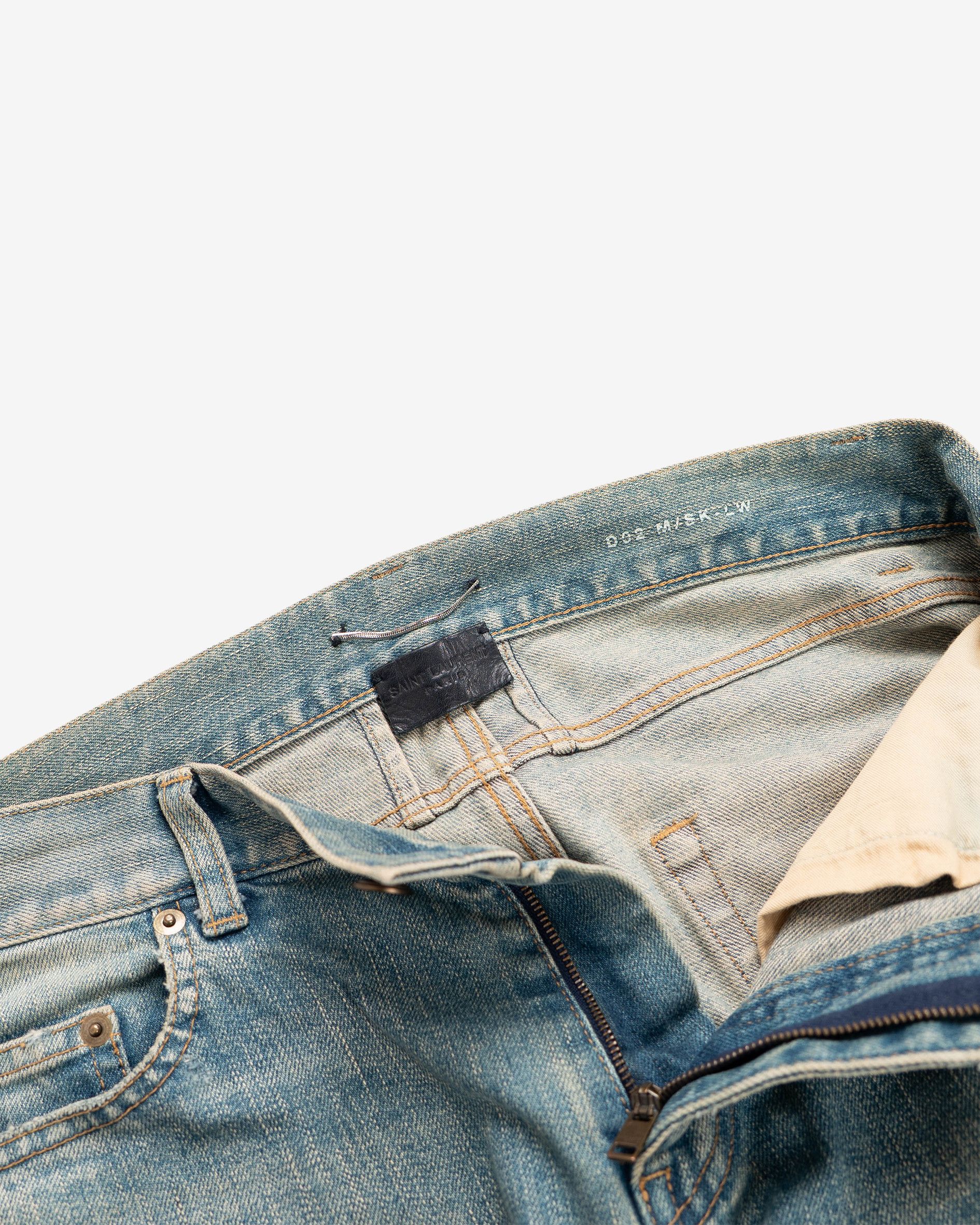 Saint Laurent Paris D02 Bright Wash Ripped Denim (2016) Size US 30 / EU 46 - 7 Thumbnail