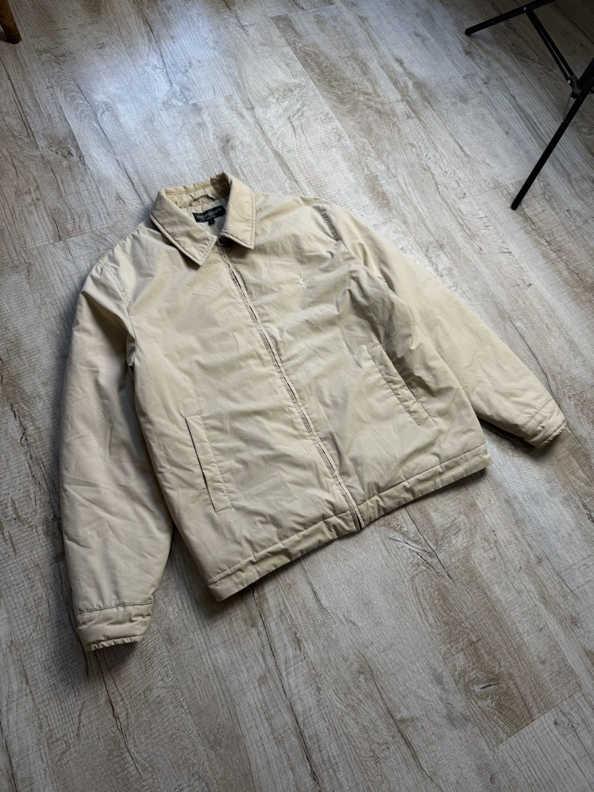 Yves Saint Laurent Vintage Yves Saint Lauren beige jacket bomber L Men Size US L / EU 52-54 / 3 - 2 Thumbnail