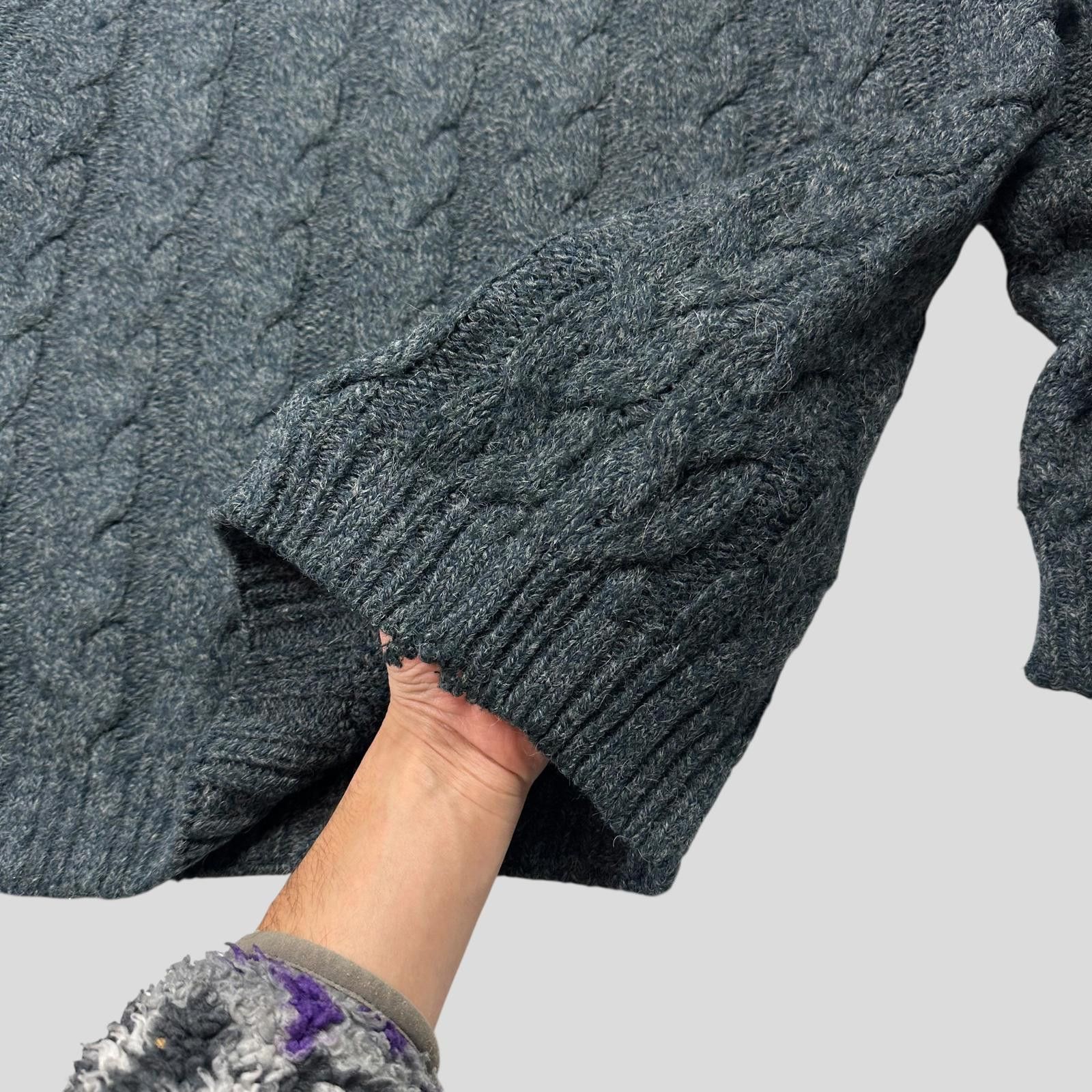 Armani Emporio Armani 80’s Alpaca Wool Cable Knit Jumper - L Size US L / EU 52-54 / 3 - 5 Thumbnail