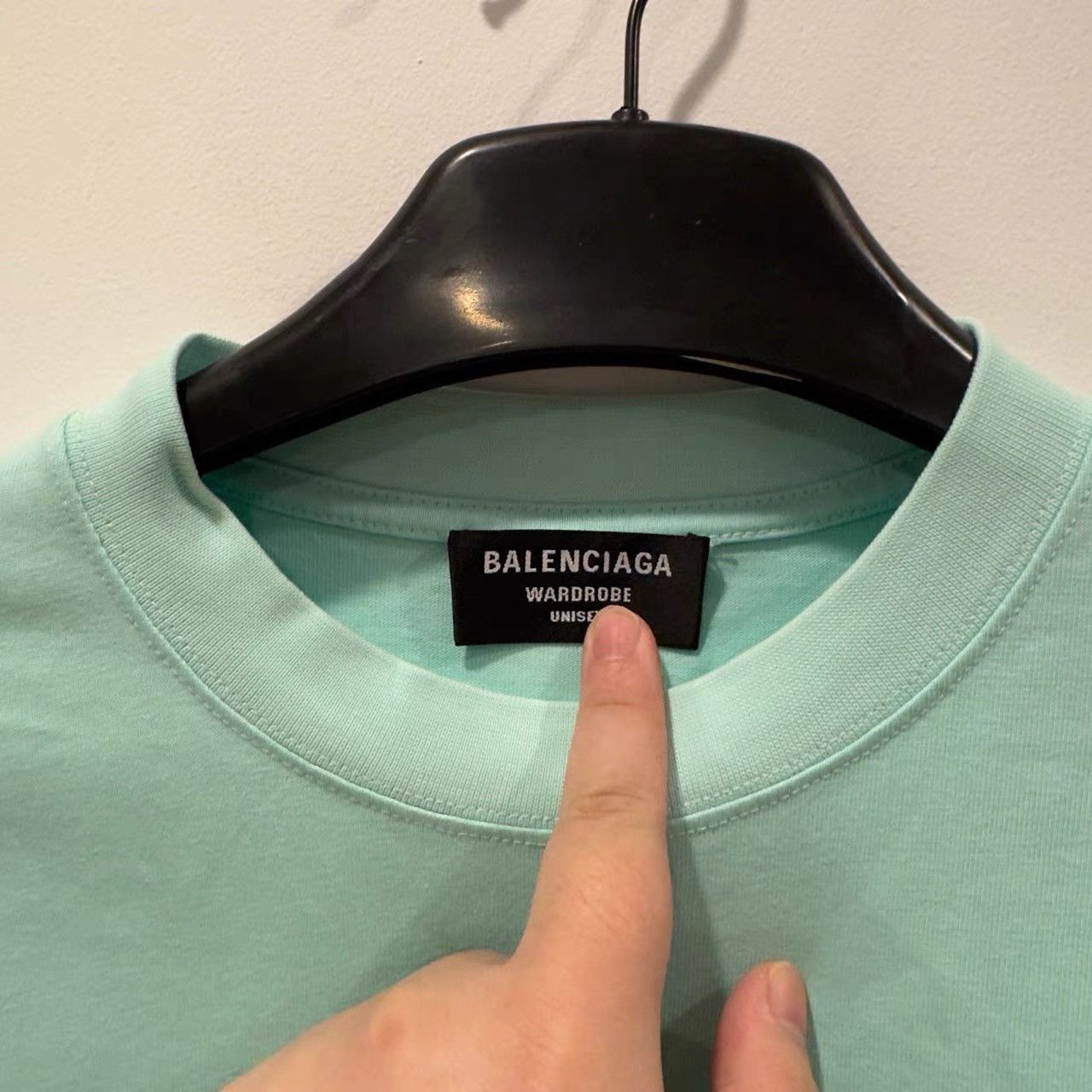 Balenciaga Balenciaga Mint Front Back Logo Short Sleeve K28 Size US XS / EU 42 / 0 - 4 Thumbnail