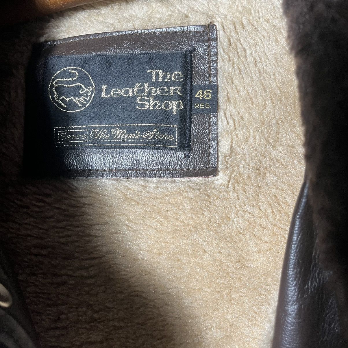 The Leather Shop Vintage 70s Sears The Leather Shop for Men Leather Bomber Size US XL / EU 56 / 4 - 4 Thumbnail
