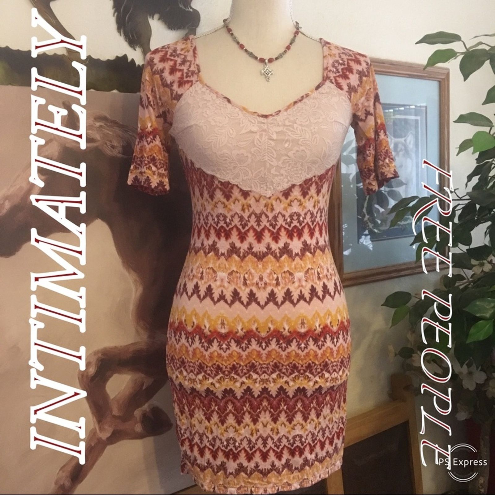 Free People Intimately Free People stretch lace bodycon dress Size XS / US 0-2 / IT 36-38 - 1 Thumbnail