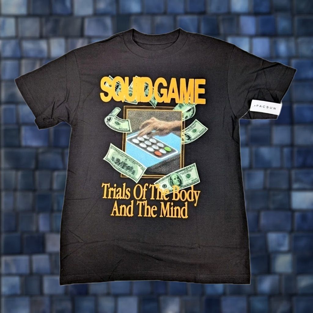 Market Market Studios x Netflix x Pacsun Squid Games Shirt Mens Medium Black Crew Neck Size US M / EU 48-50 / 2 - 1 Thumbnail