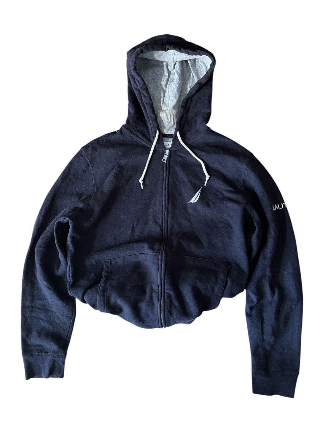 Nautica Nautica Zip Vintage Black Hoodie Grailed