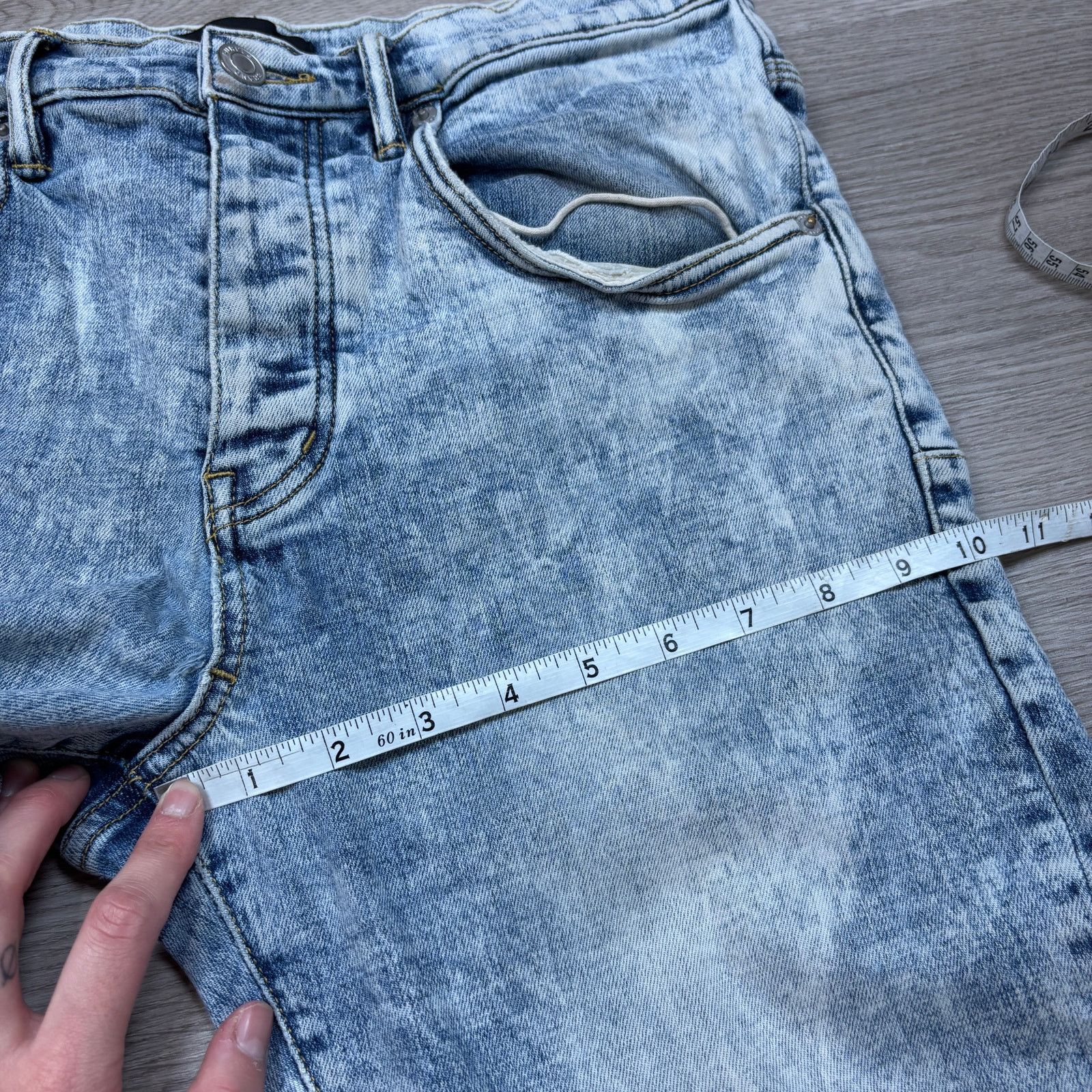 Purple Brand Purple Brand P002 Slim Acid Wash Jeans Men's 32x33 Size US 32 / EU 48 - 9 Thumbnail