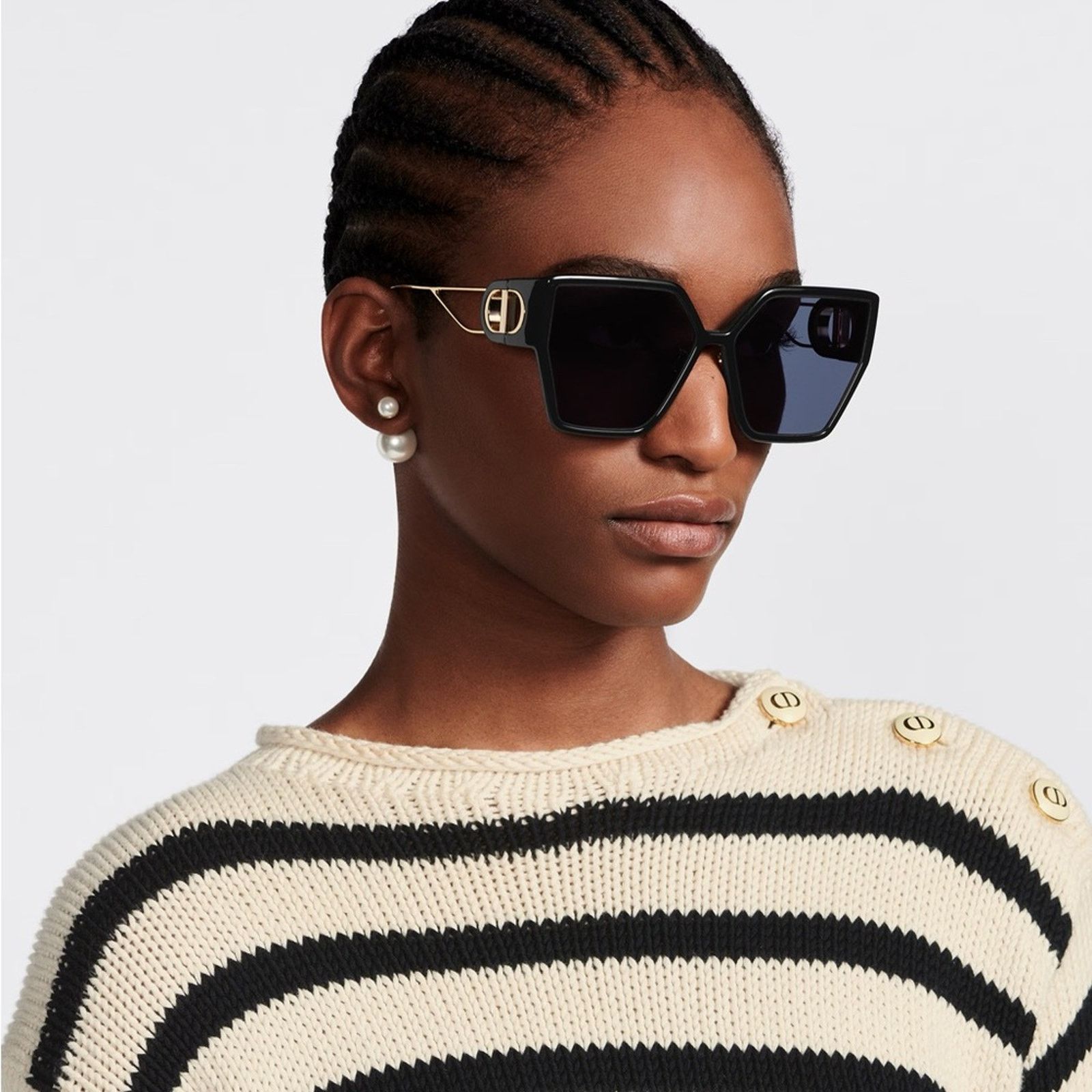 Dior NEW Dior Sunglasses 30MONTAIGNE BU 22B0 Dark Havana Blue Size ONE SIZE - 2 Thumbnail