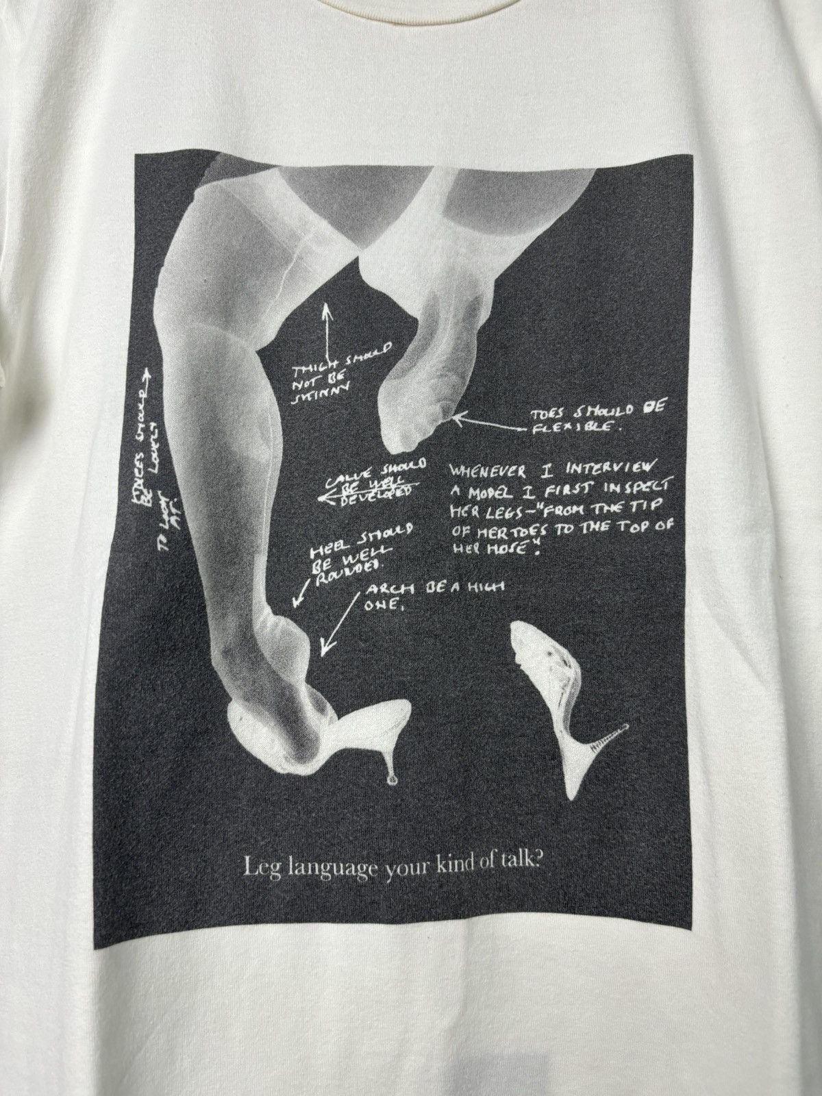 Vintage RARE! Vintage 90’s Phototee Leg Parody Size US M / EU 48-50 / 2 - 5 Thumbnail
